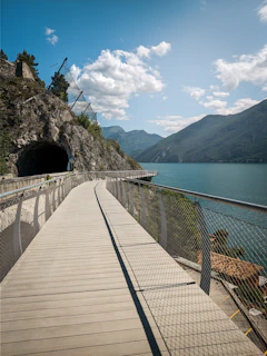 brown wooden bridge over the sea during daytime
