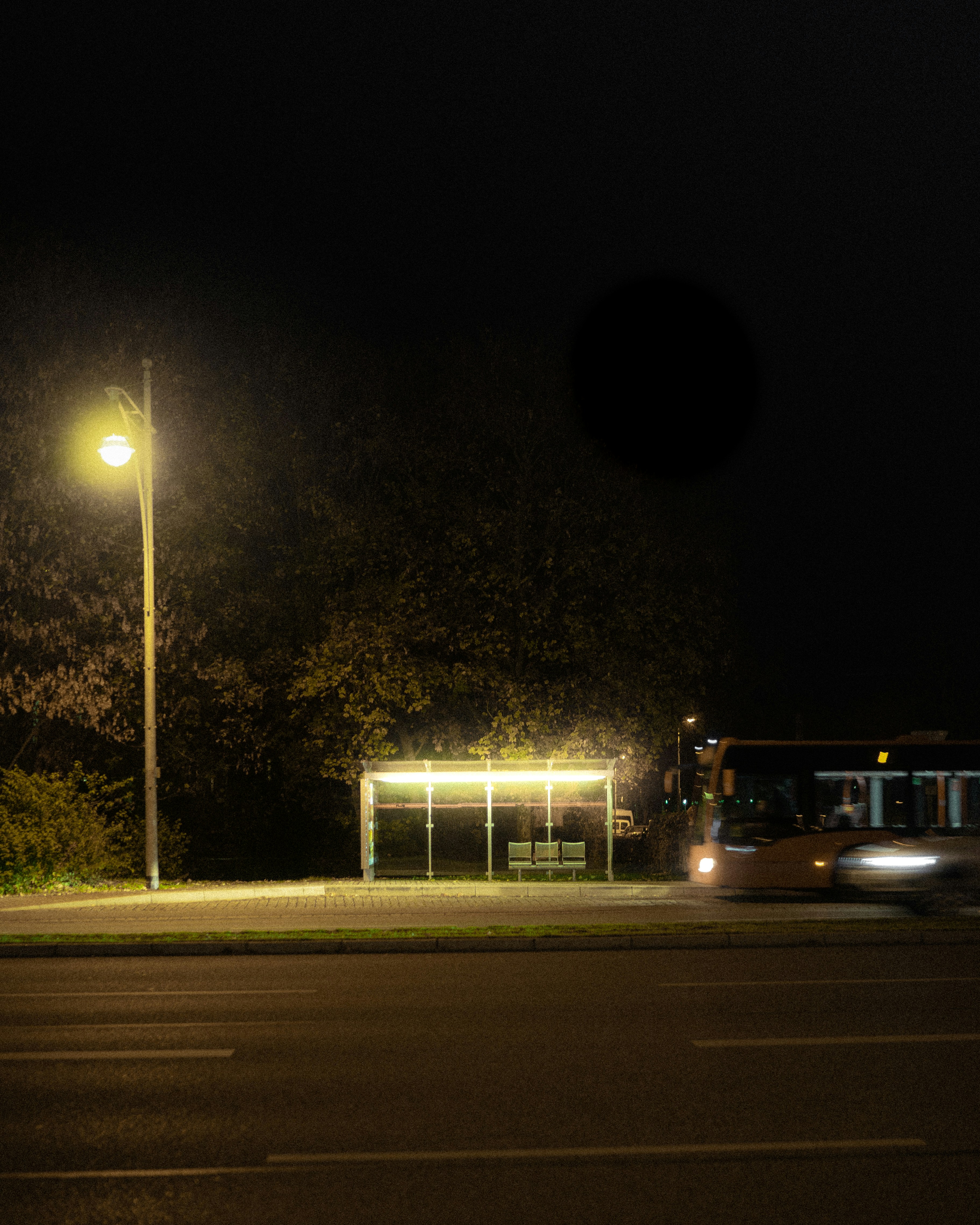 cars on road during night time