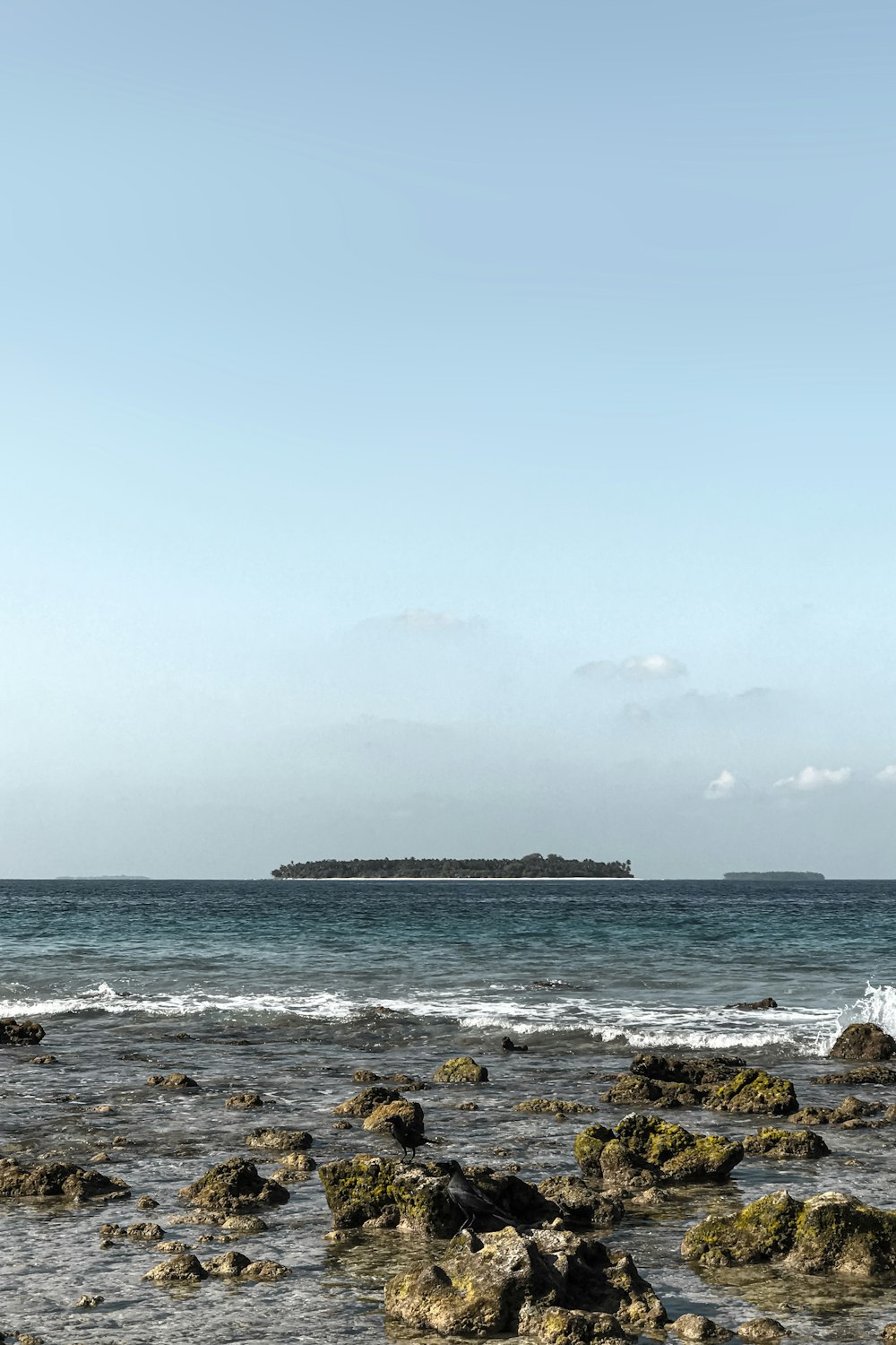 sea waves crashing on shore during daytime