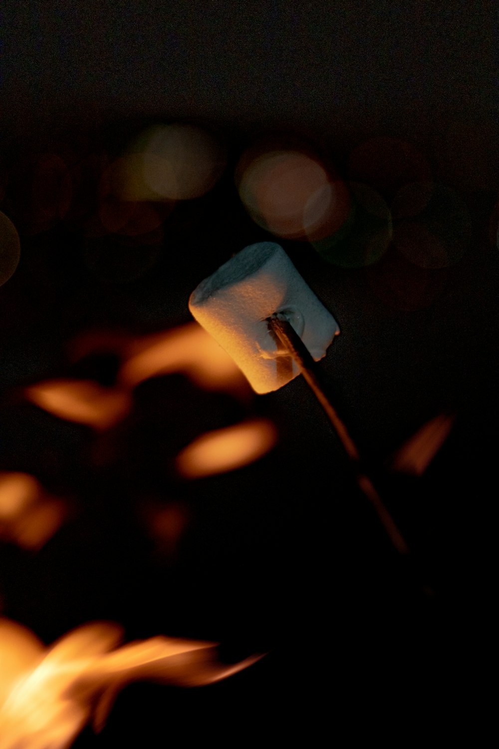 white and black string lights