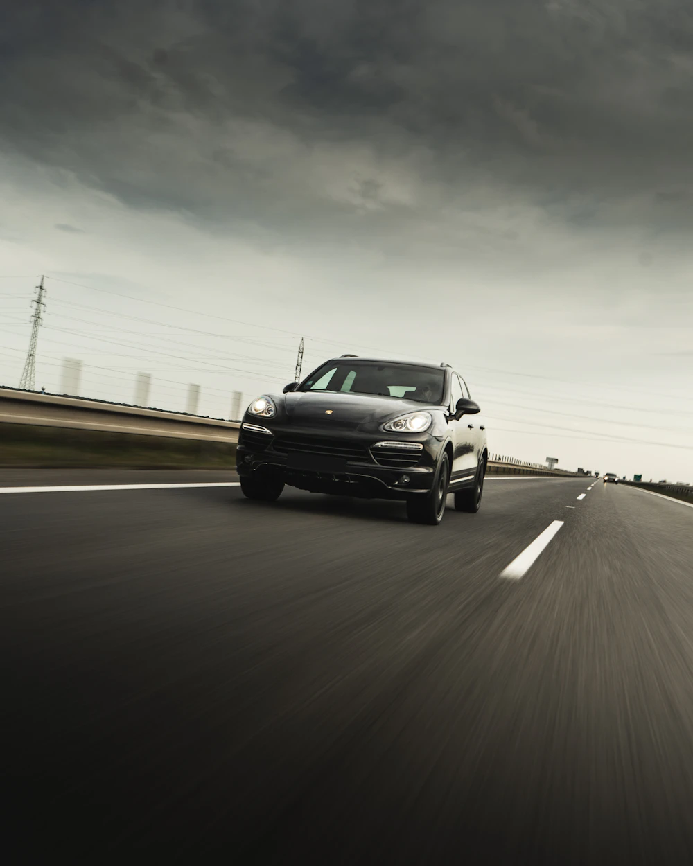 SUV on an open road
