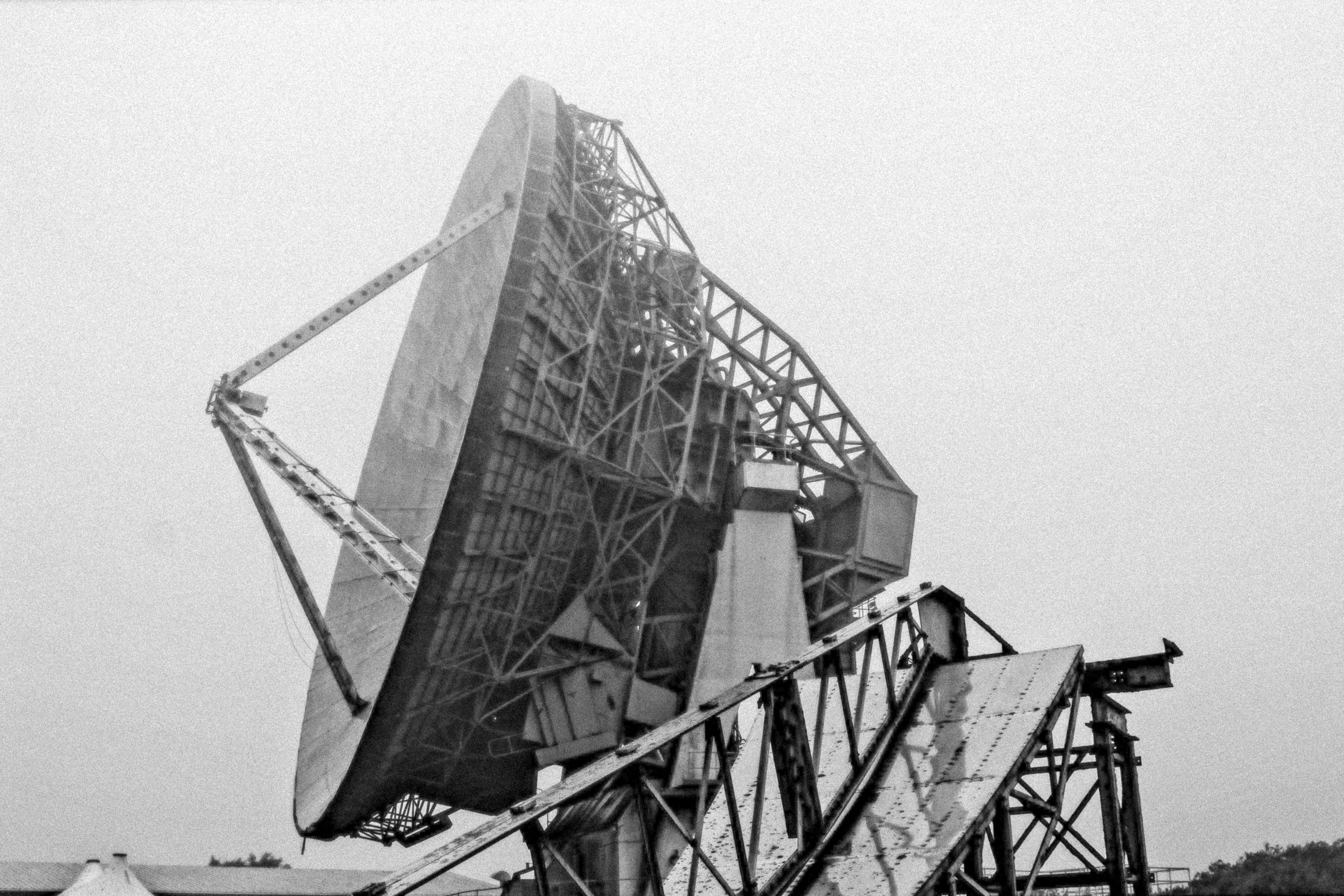 grayscale photo of ferris wheel
