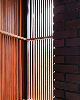 brown and white wooden door