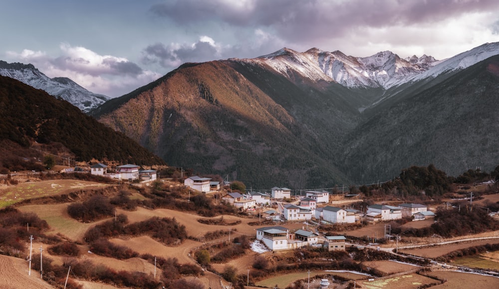 houses on mountain during daytime