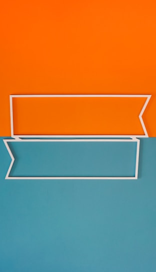 blue and white metal frame