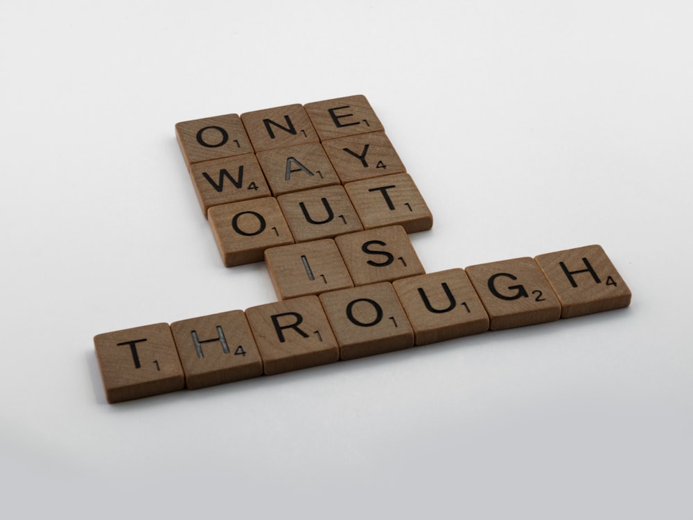 brown wooden blocks on white surface