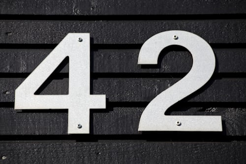 self adhesive door numbers