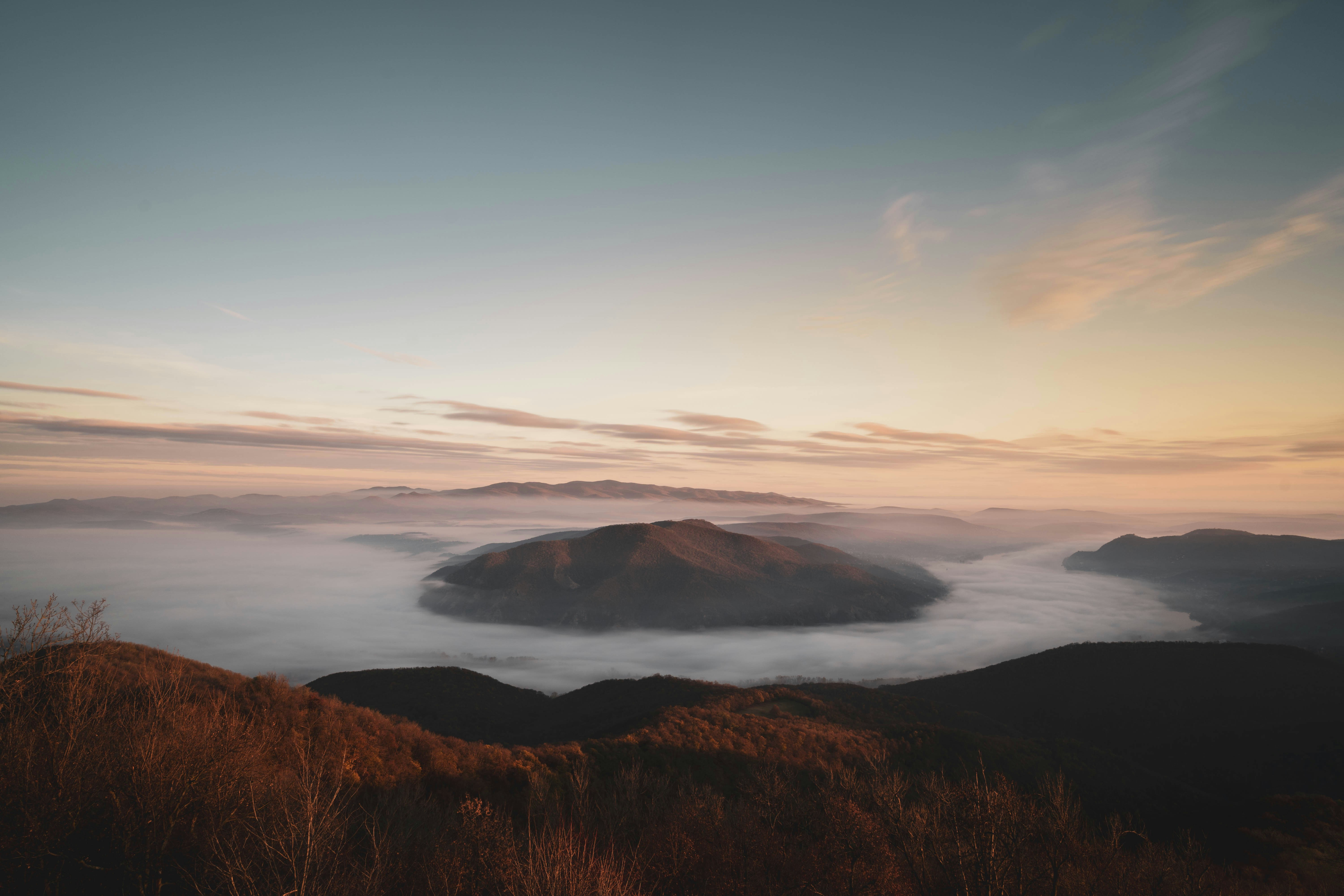 mountains under blue sky during daytime