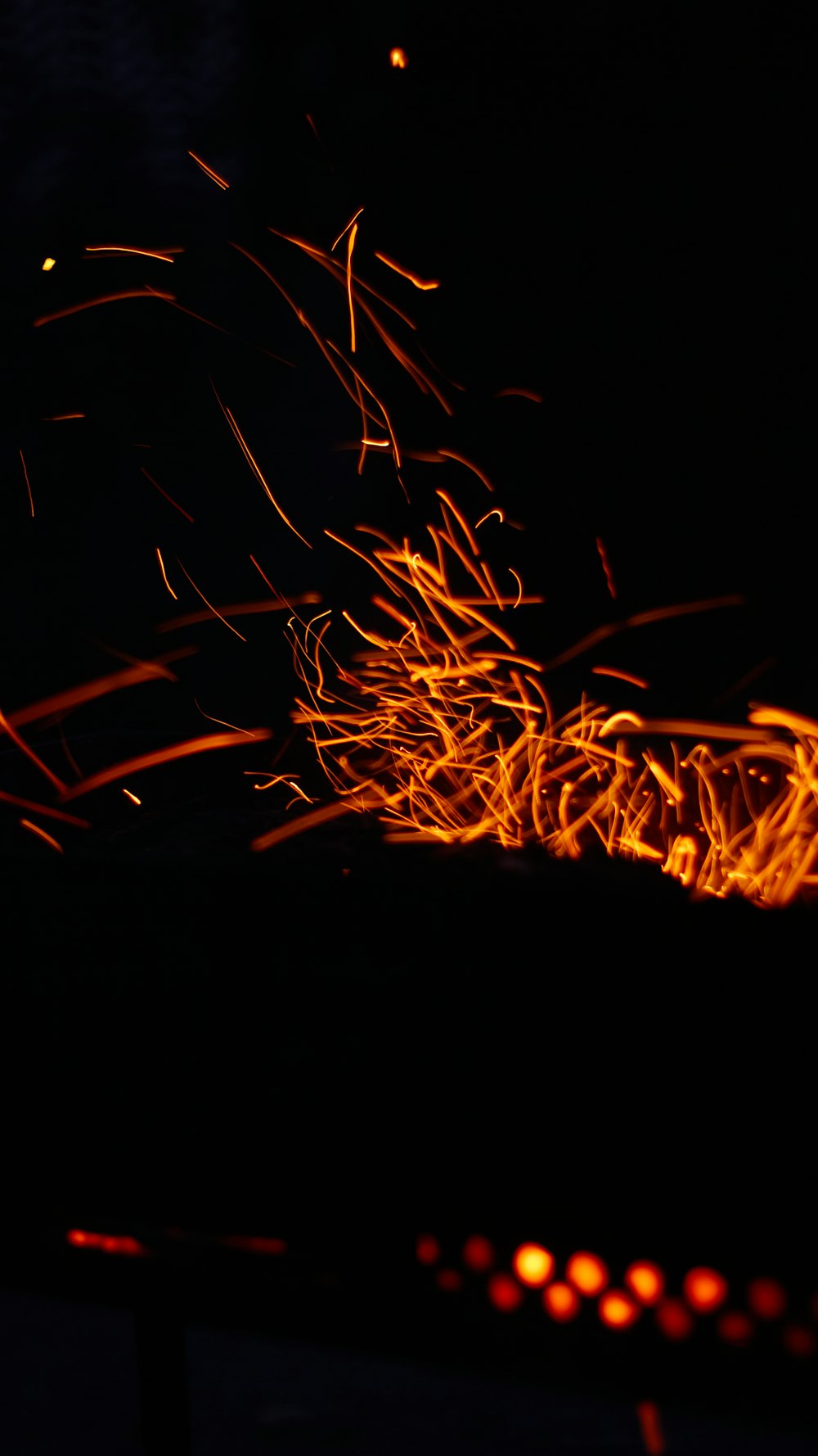 Fotografia time lapse del fuoco