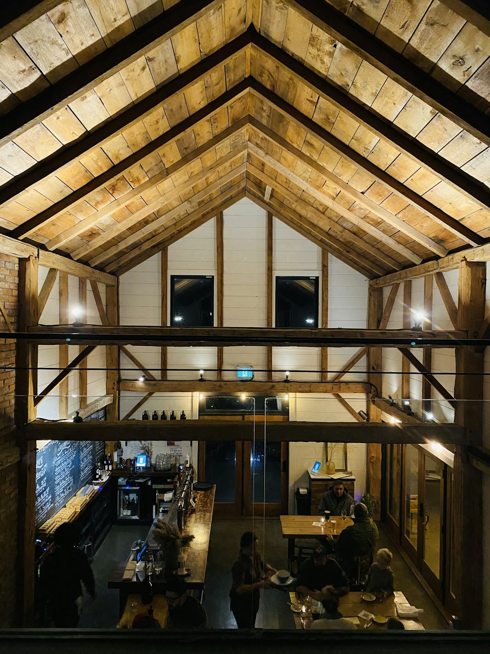 people sitting on chairs inside building