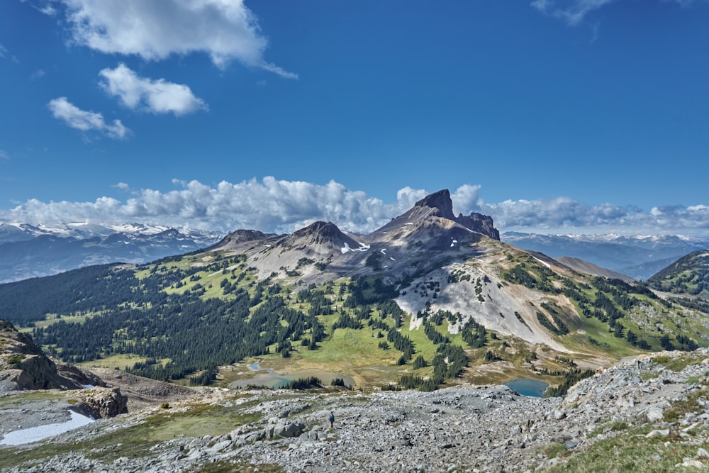 green and white mountain under blue sky during daytime