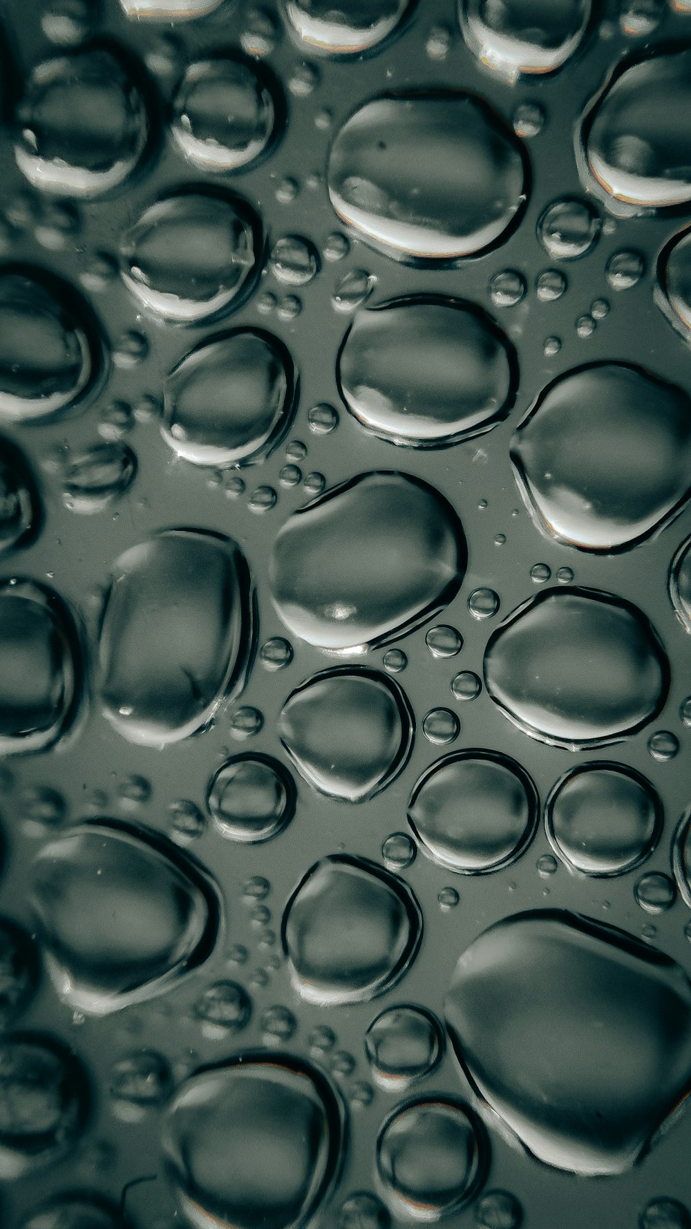 water droplets on clear glass