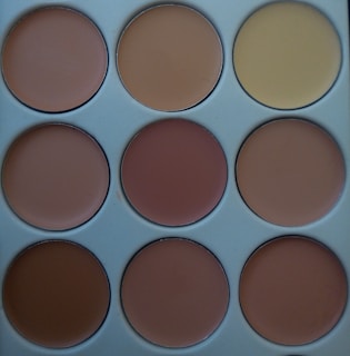 An array of pigments and tools used in permanent makeup artistry.