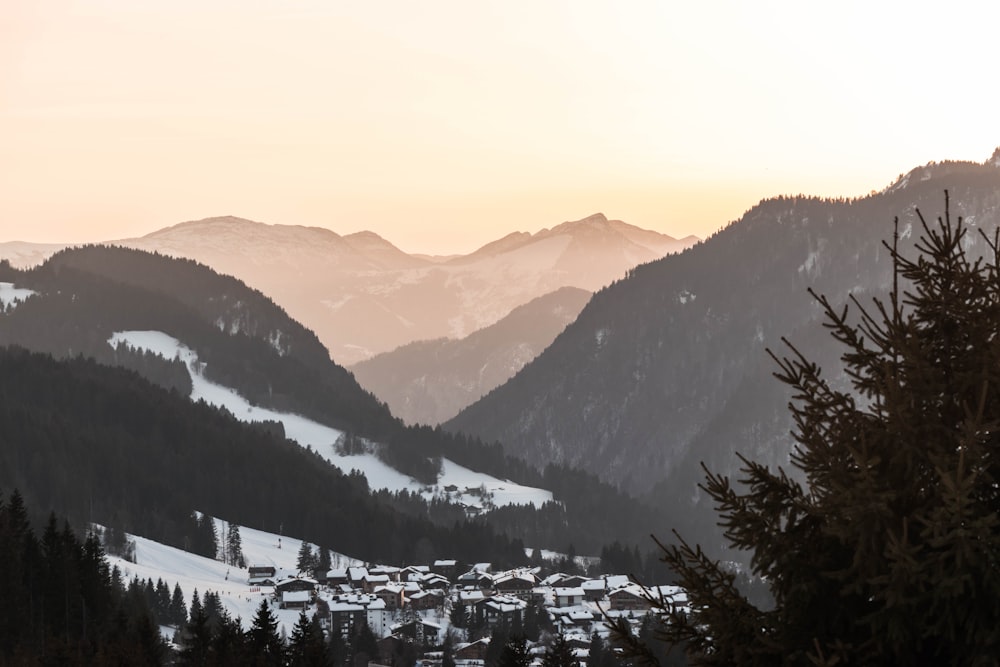 snow covered mountains during daytime