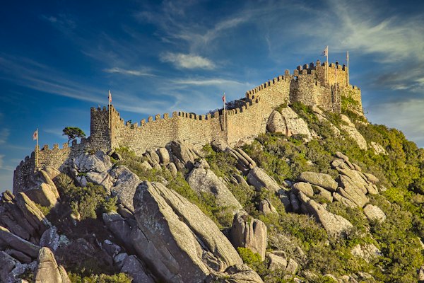 A very tall castle on top of a mountain — Sintra, Portugal