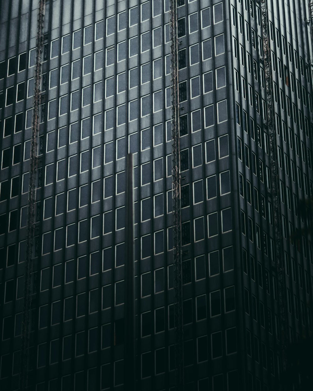 white and black concrete building