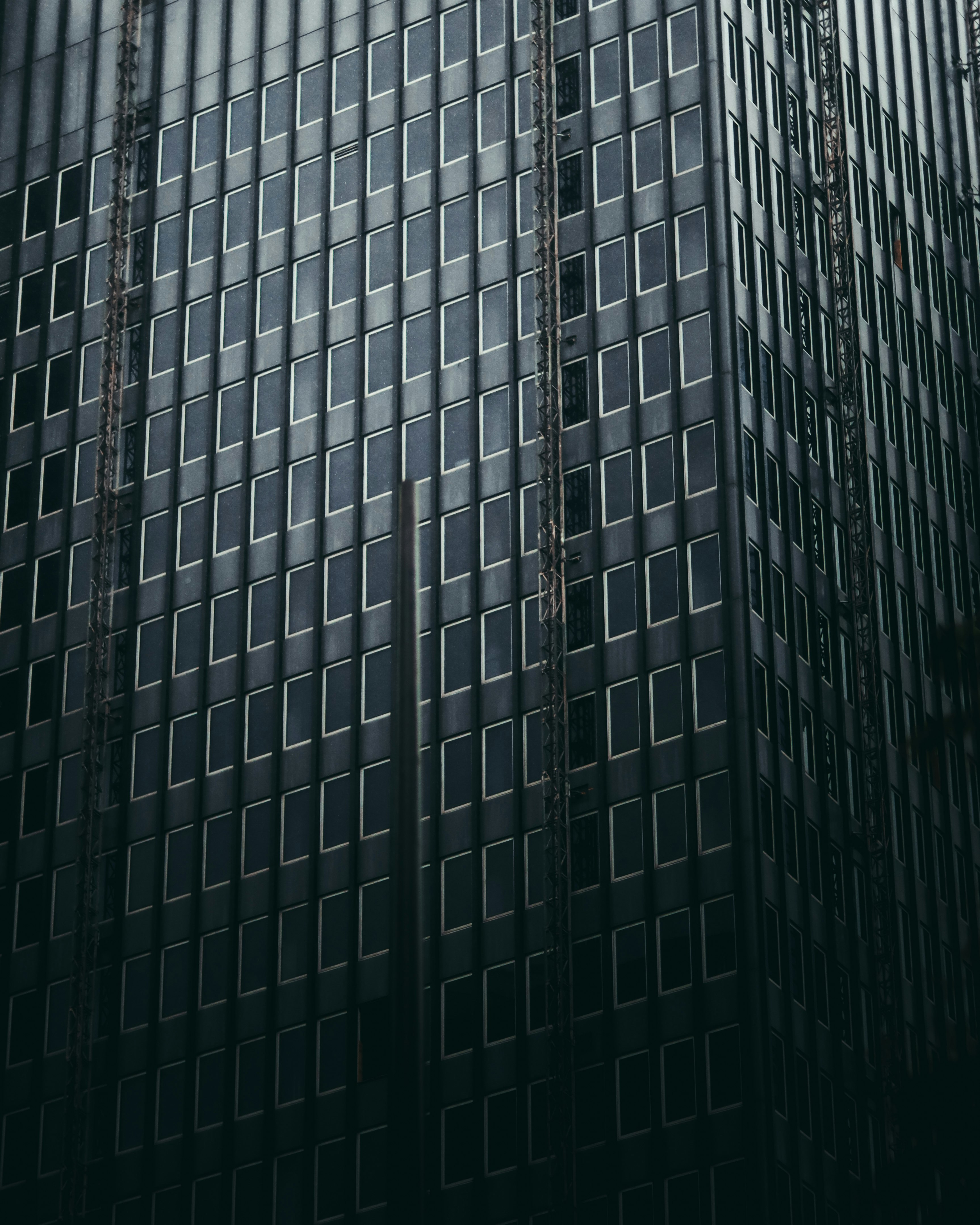 white and black concrete building