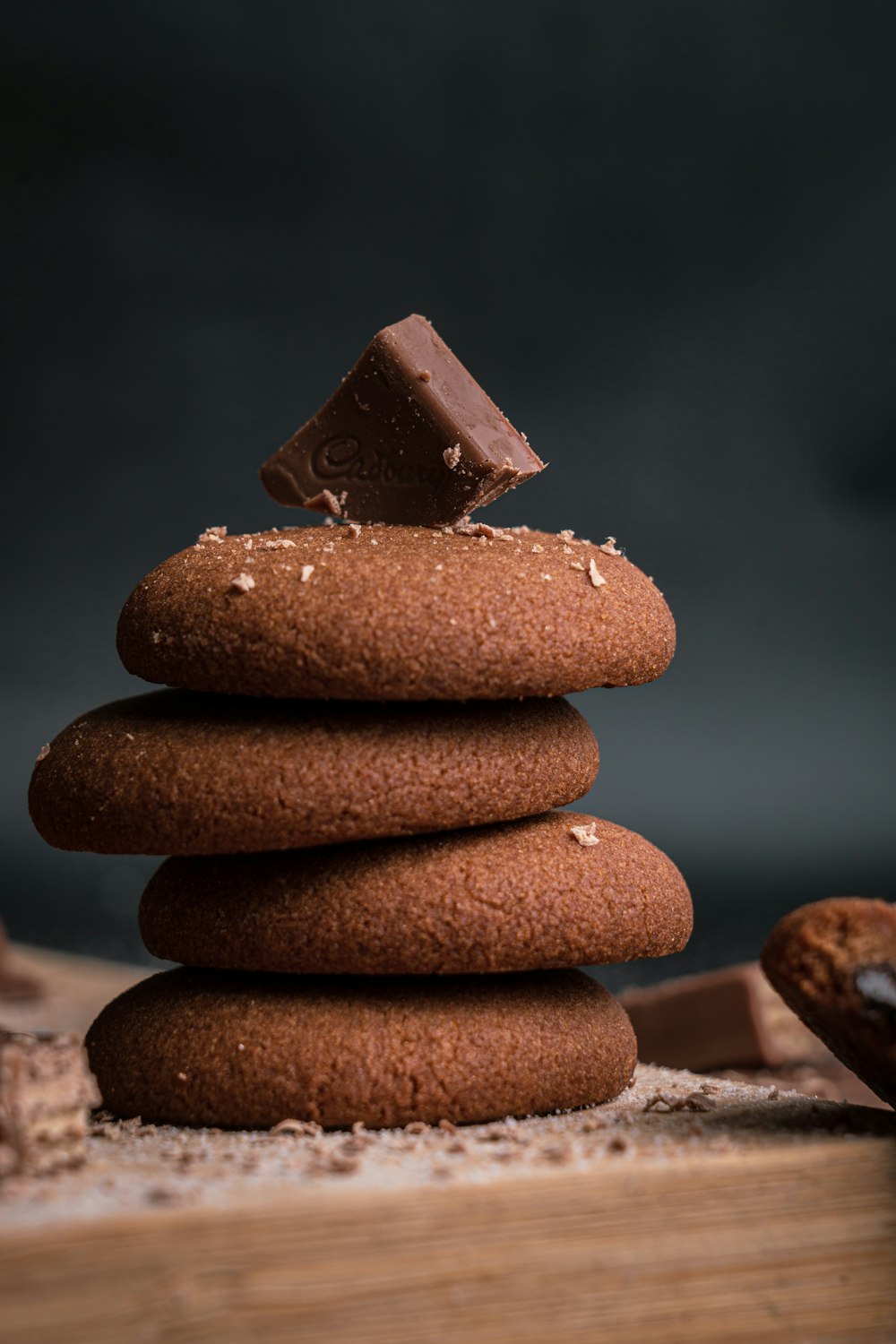 brown cookies on white sand