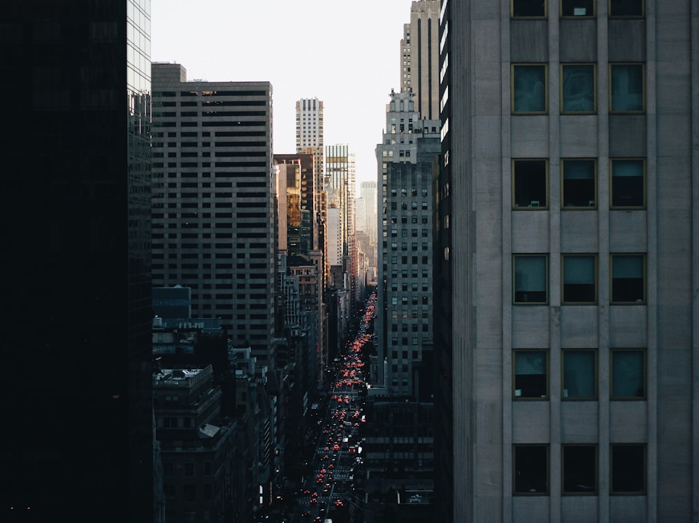 people walking on street during night time