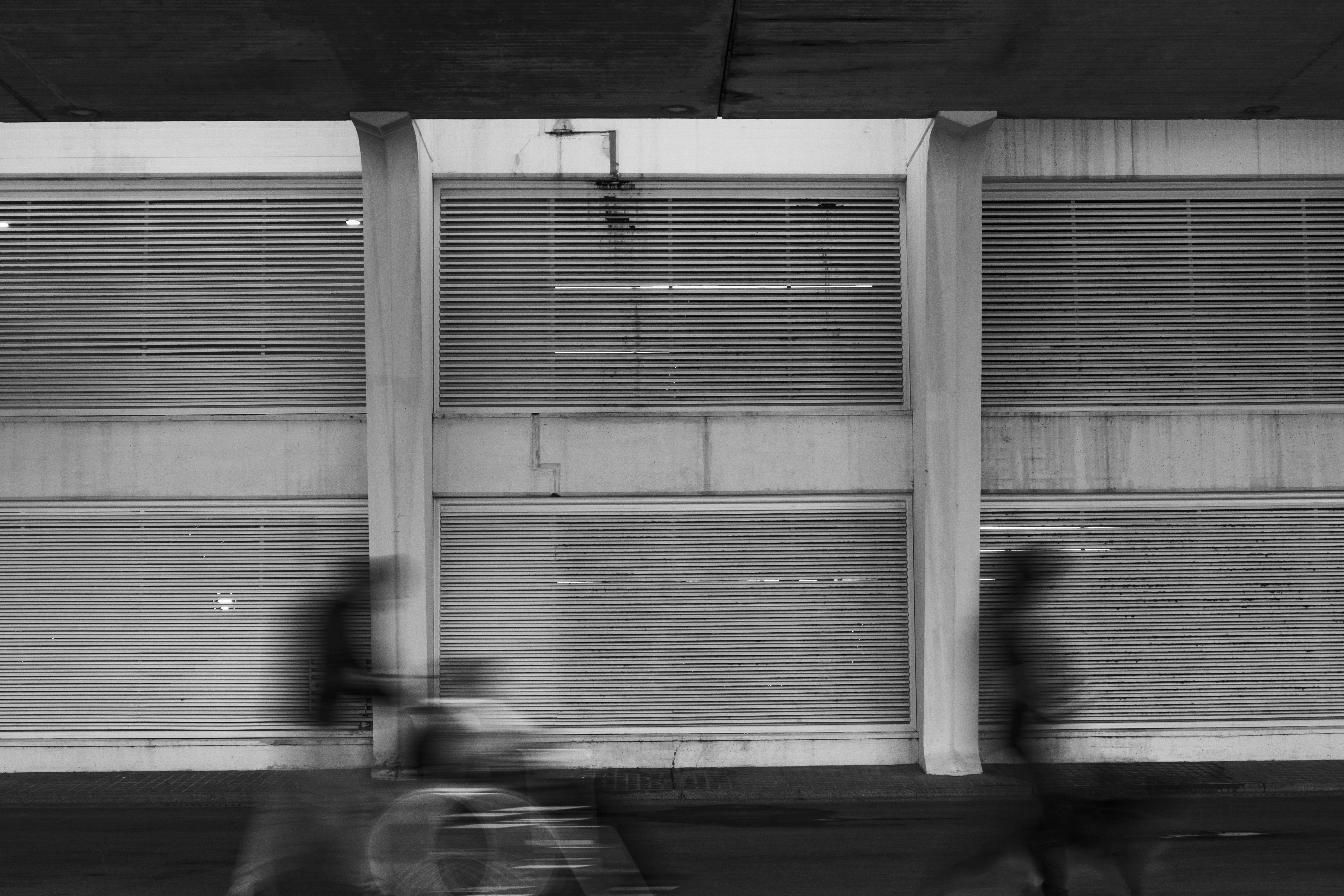 Photo made in the City of Arts and Sciences, Spain. Black and white.