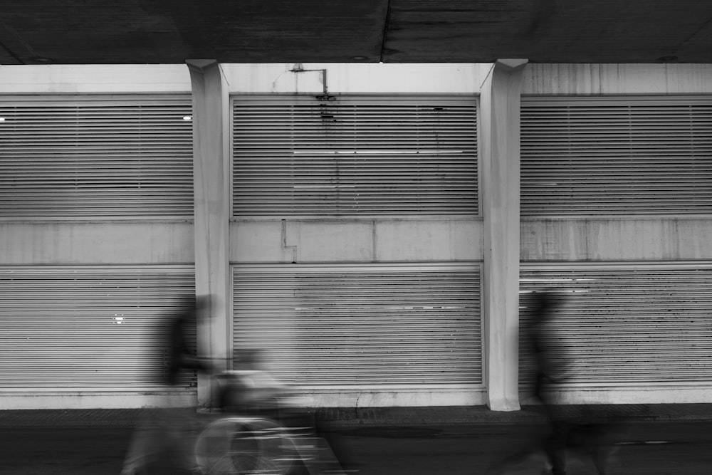 grayscale photo of a window