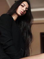 Unnati- woman in black long sleeve shirt