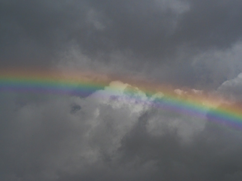 rainbow on sky during daytime