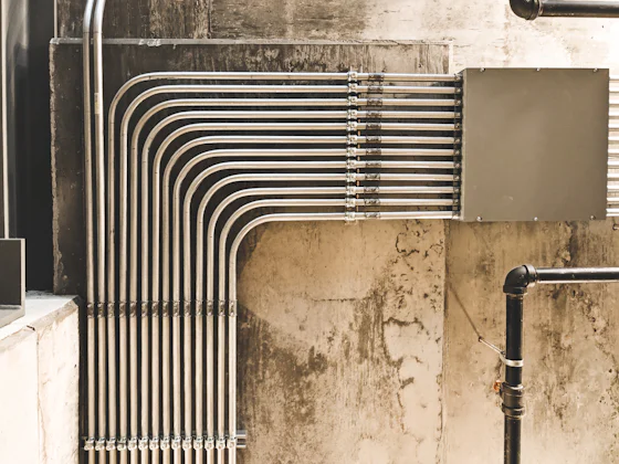 Pipe connections on a Rheem style water heater in Texas