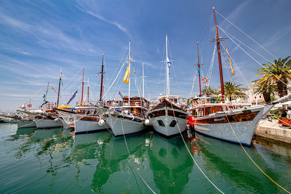 white and red sail boat on water during daytime