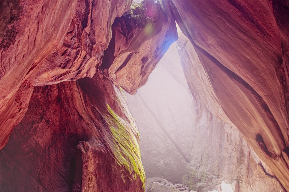 brown and yellow rock formation