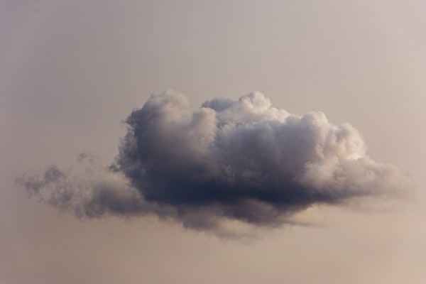 A single lonely, useless cloud. 
