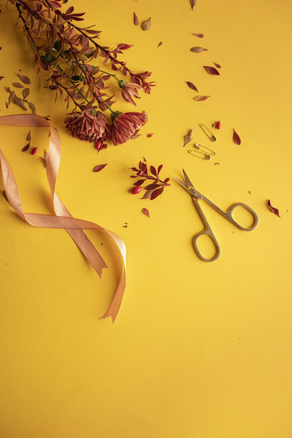 silver fork on yellow paper