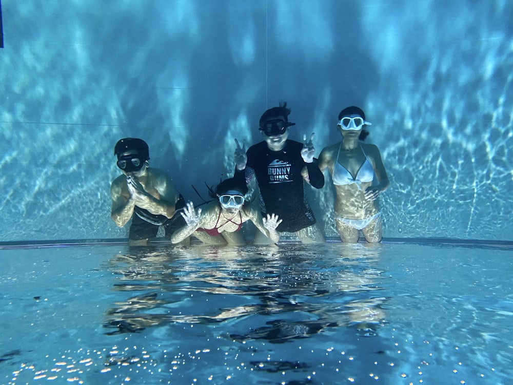 3 women in swimming pool