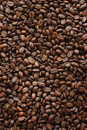 brown coffee beans on black surface