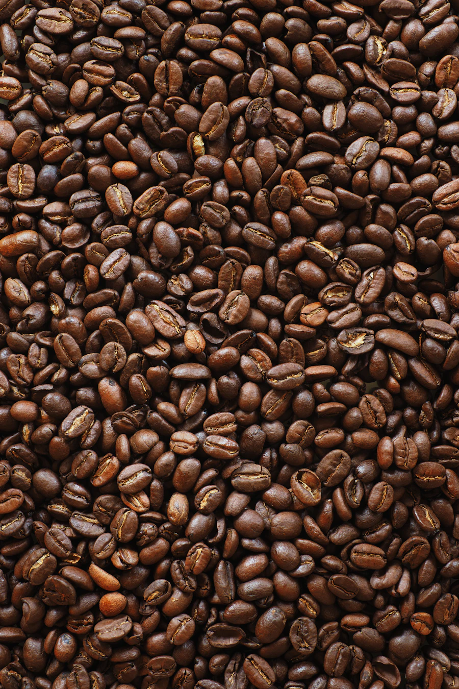 Grains de café bruns