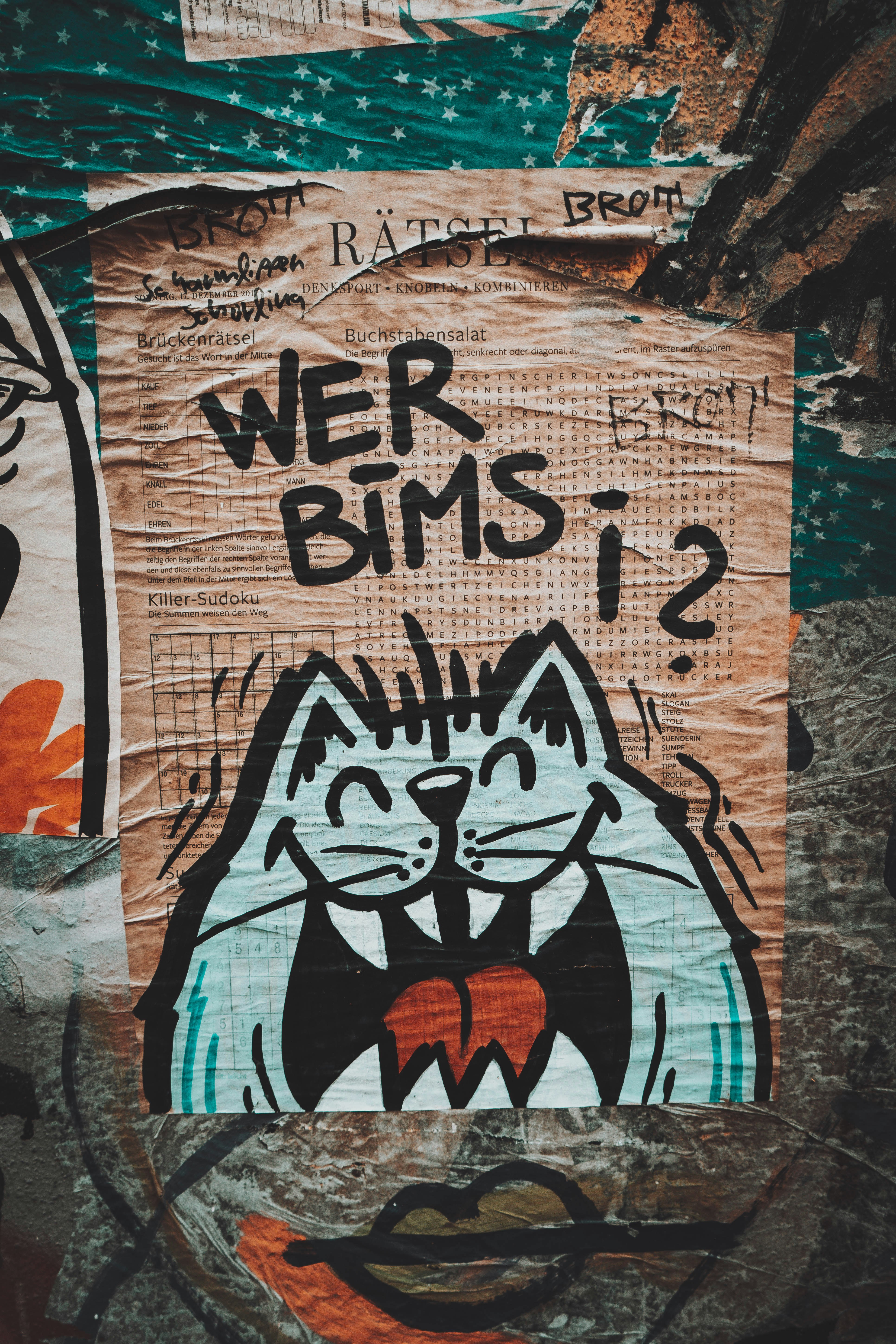 Yellow And Black Warning Graffiti Photo Free Yellow Image On Unsplash