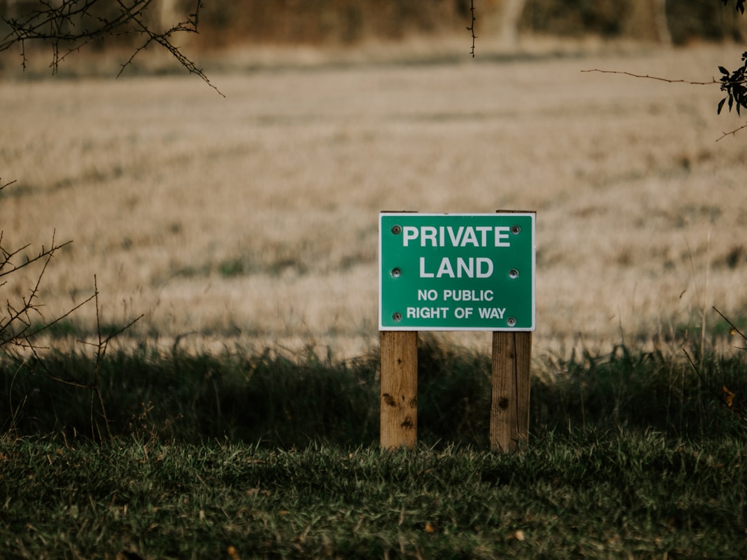 blue and white wooden signage on green grass field during daytime