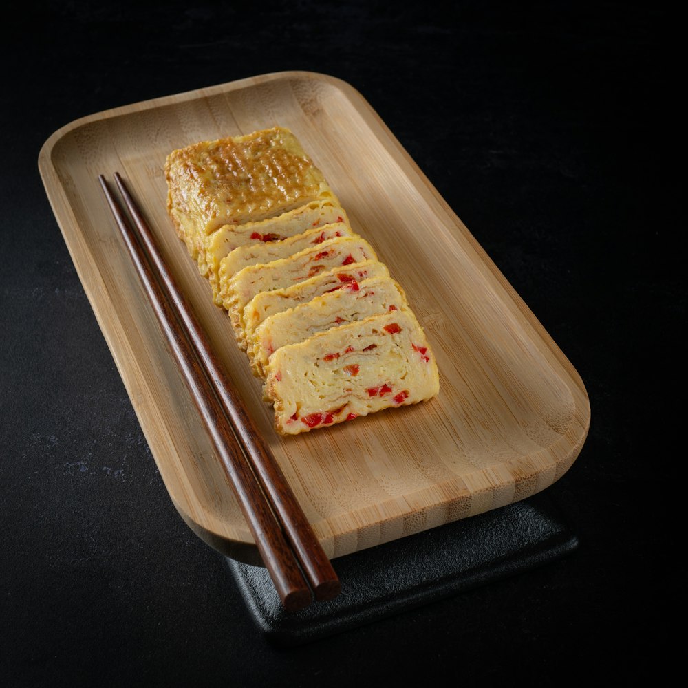 brown bread on brown wooden tray