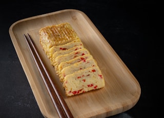 brown bread on brown wooden tray