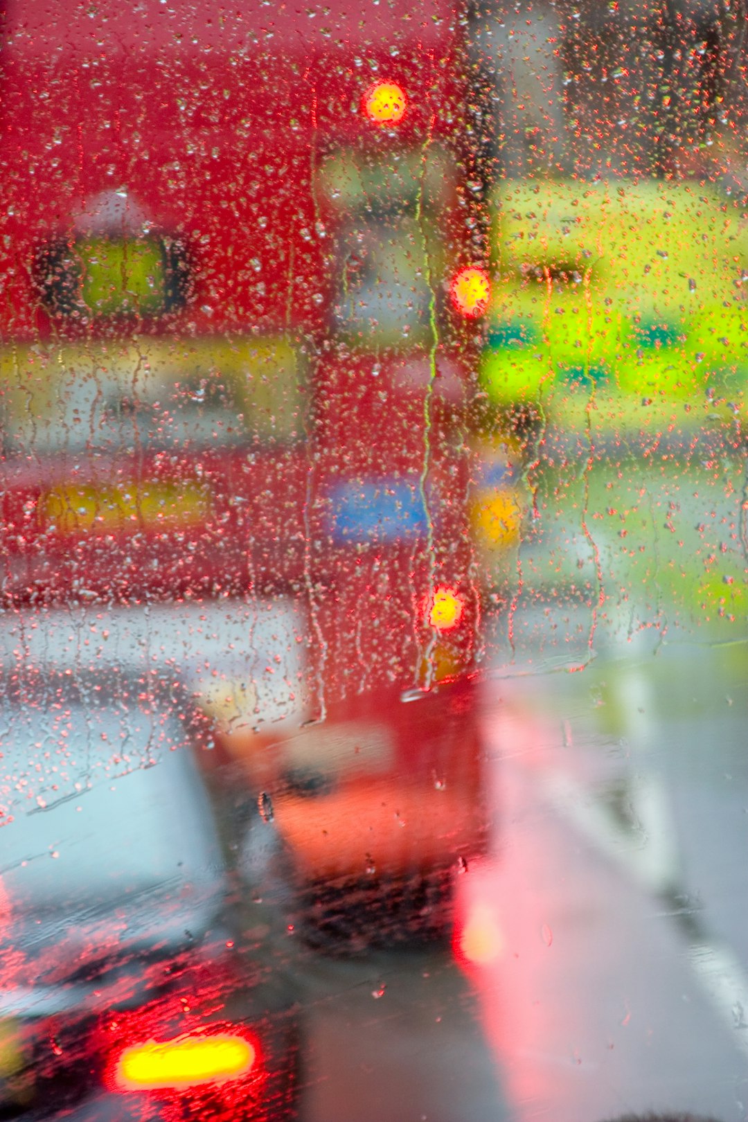 water droplets on glass window