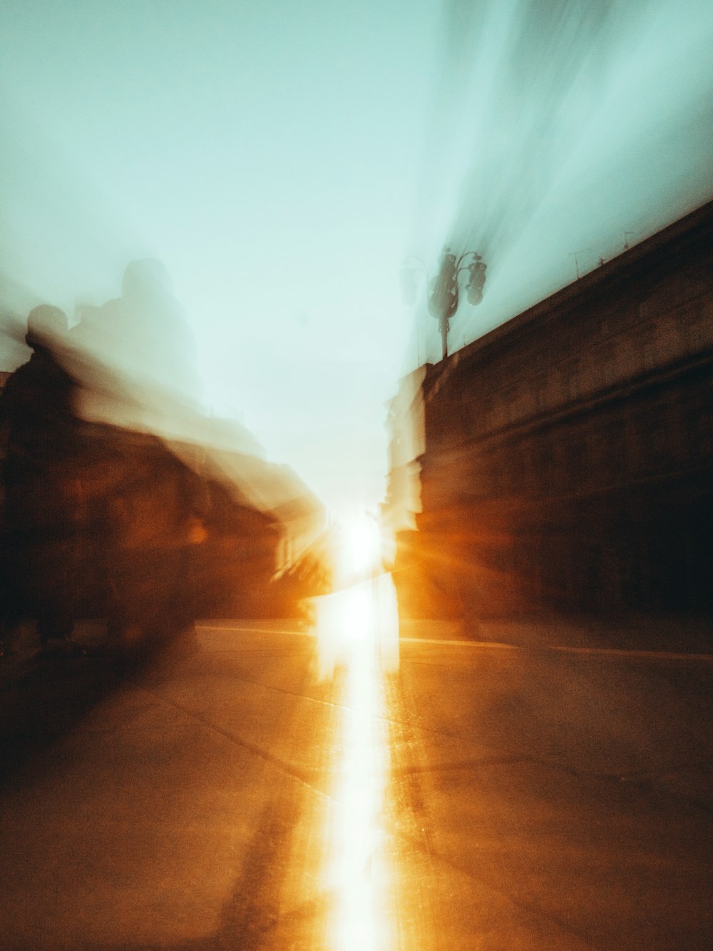 sun rays coming through tunnel