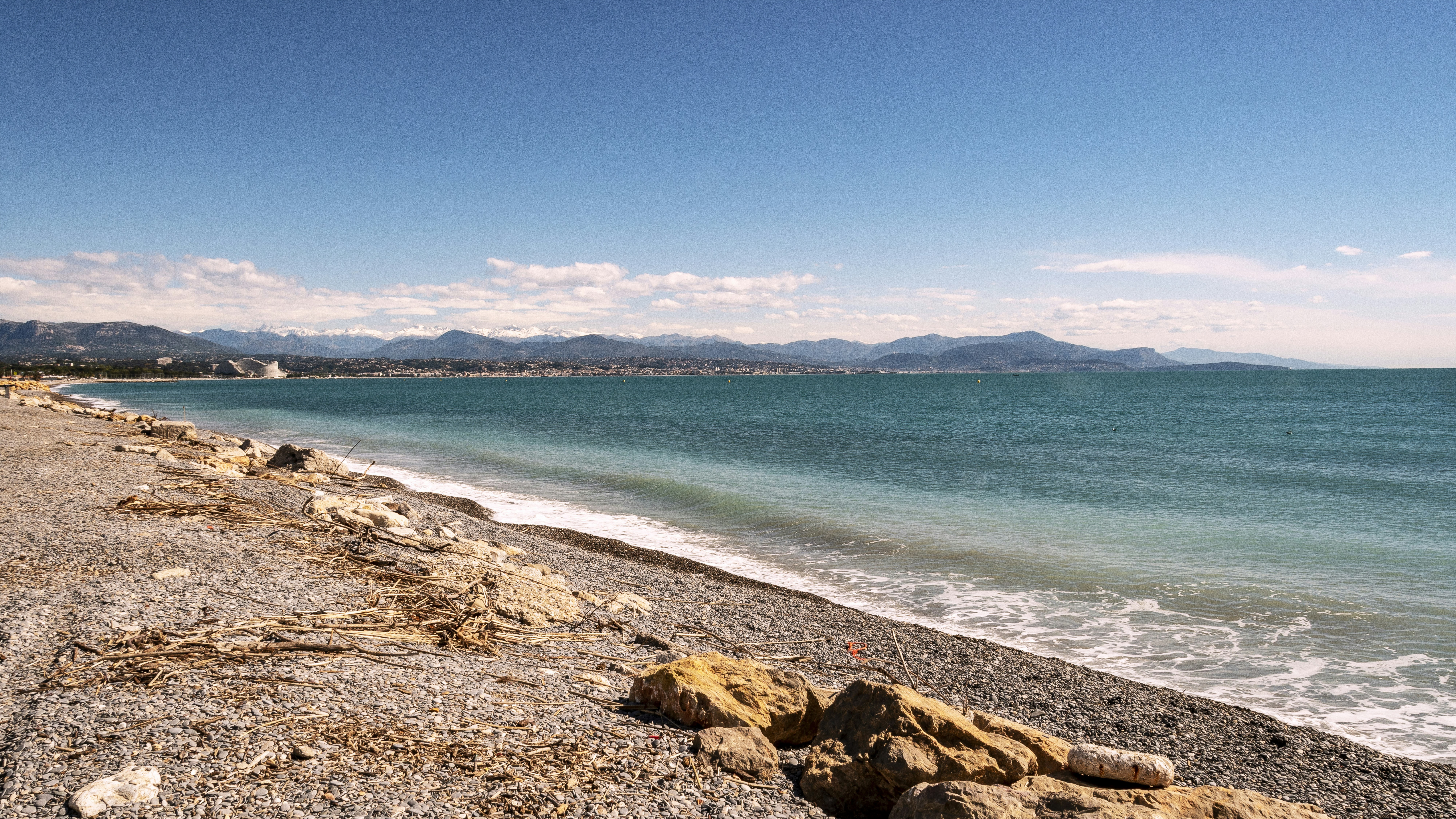 brown rocks on seashore during daytime