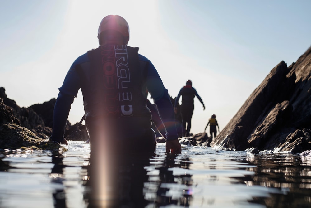 people in water during daytime