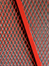 orange and black metal frame