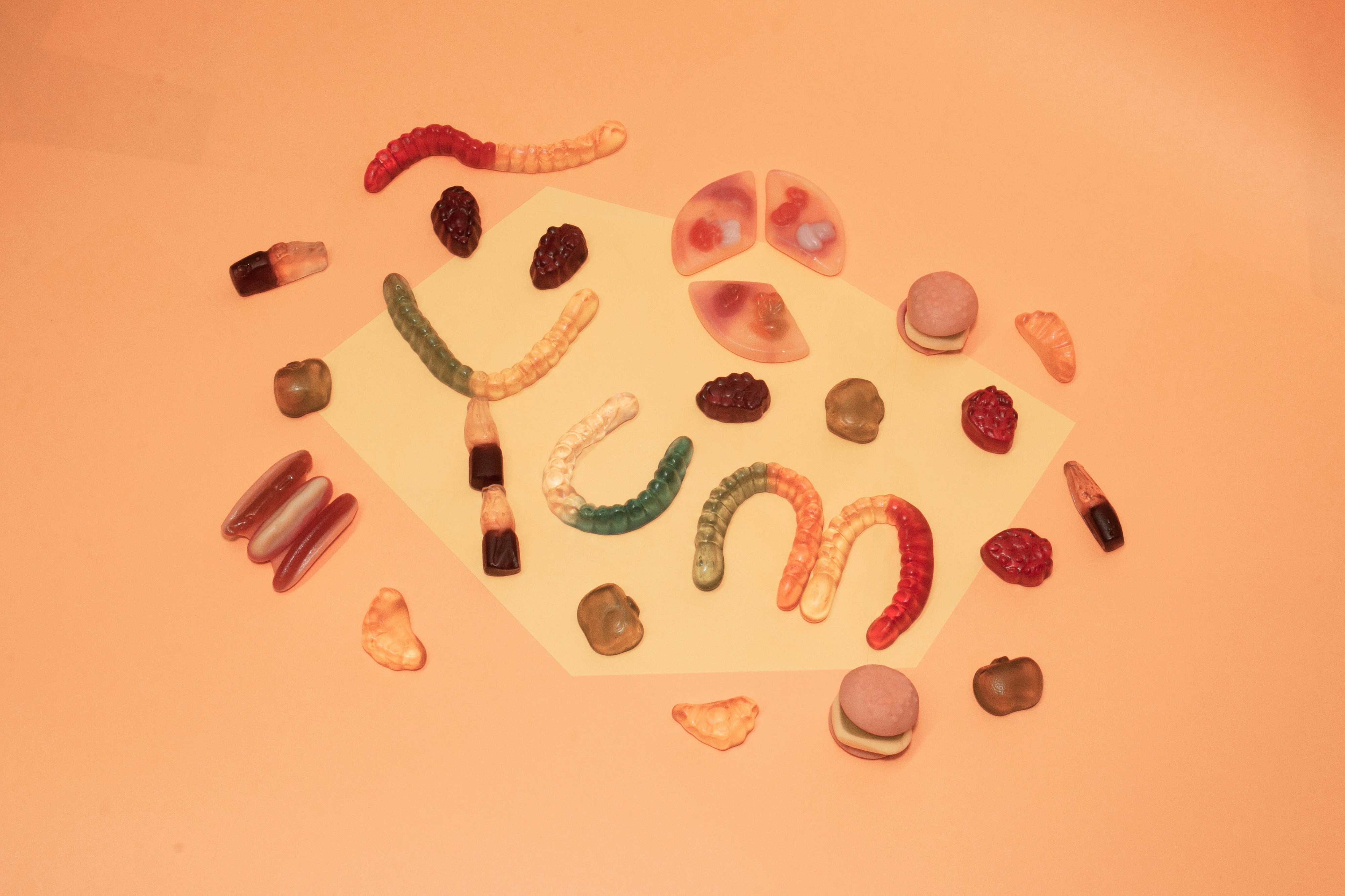 pink and white heart shaped decors