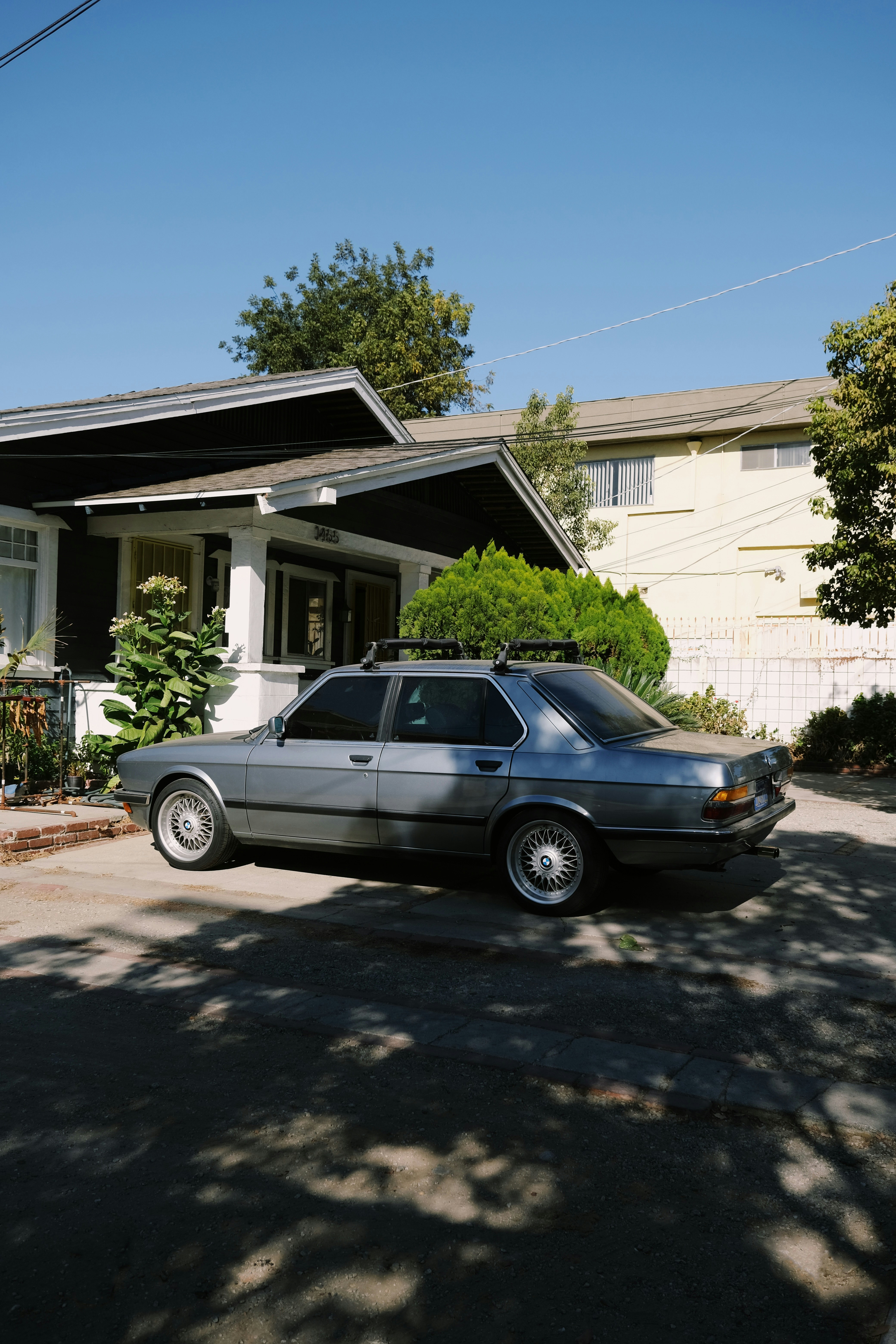 car parked on driveway