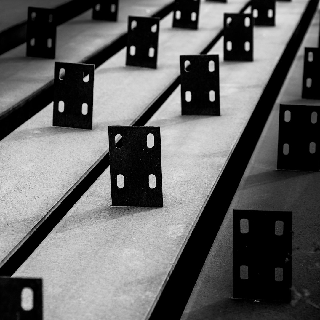 black and white square blocks