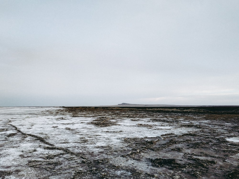 a large body of water surrounded by land