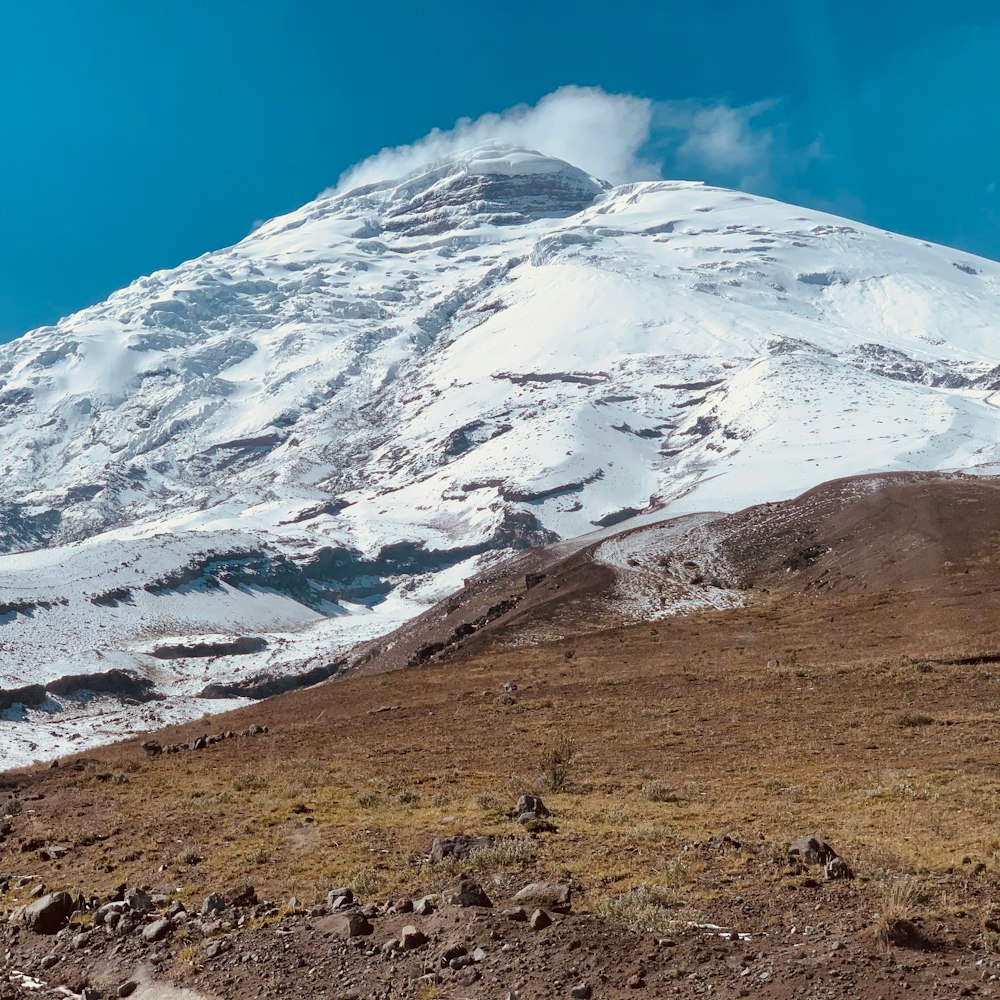 snow covered mountain under blue sky during daytime