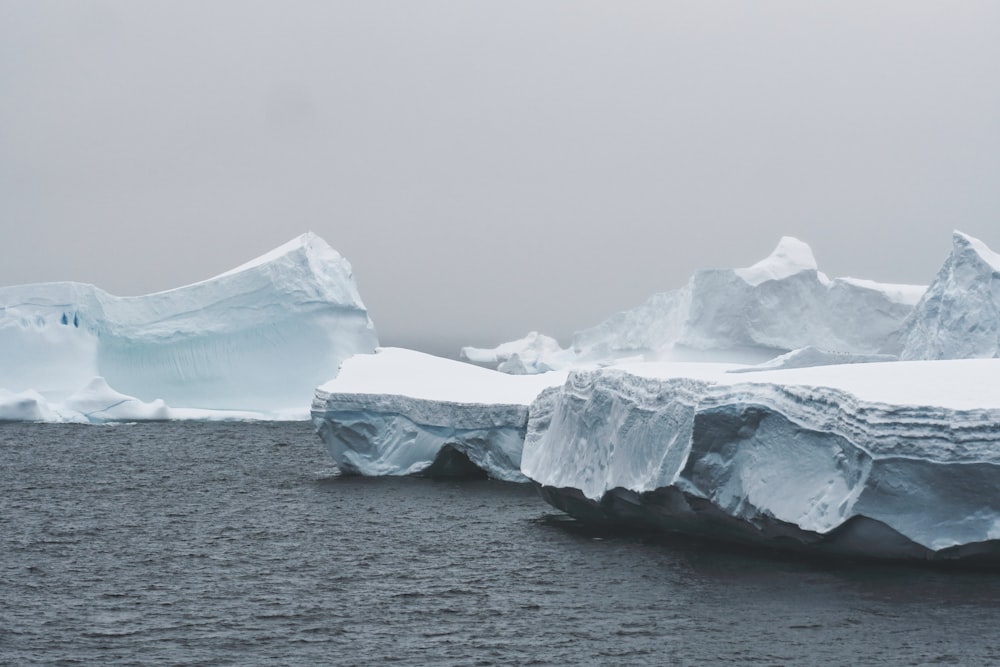 ice on body of water during daytime